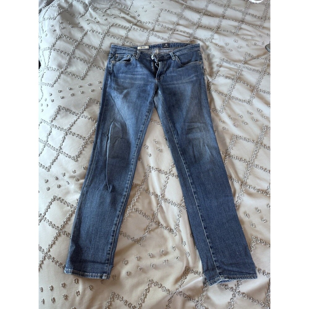 AG Adriano Goldschmied The Stilt Cigarette Leg Jeans Medium Wash Blue Size 29R